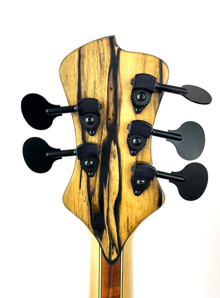 JT Custom Pale Moon Ebony 5st. Fretless