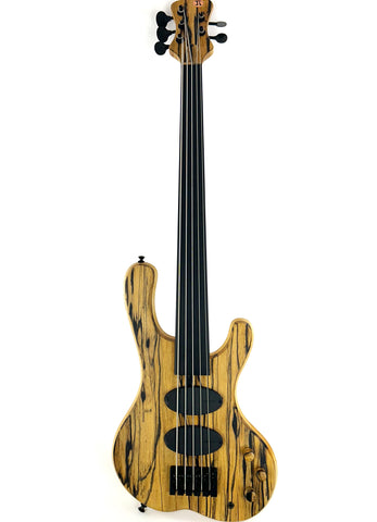 JT Custom Pale Moon Ebony 5st. Fretless
