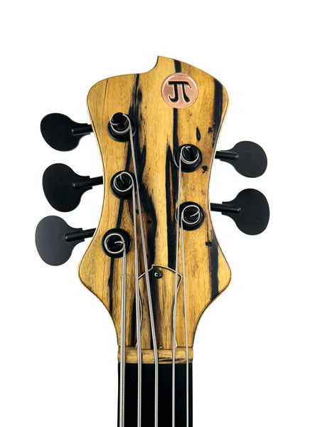 JT Custom Pale Moon Ebony 5st. Fretless