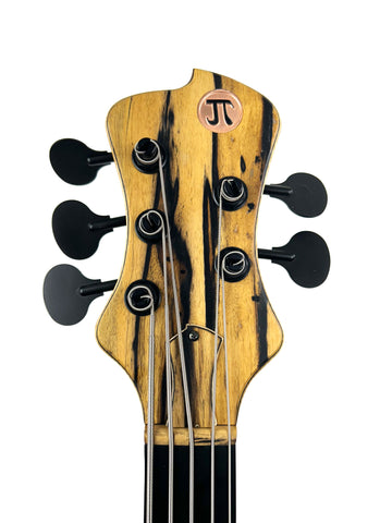 JT Custom Pale Moon Ebony 5st. Fretless
